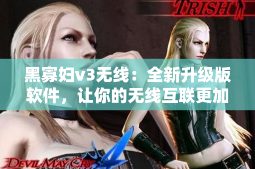 黑寡妇v3无线：全新升级版软件，让你的无线互联更加顺畅