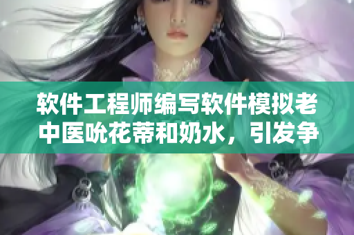 软件工程师编写软件模拟老中医吮花蒂和奶水，引发争议