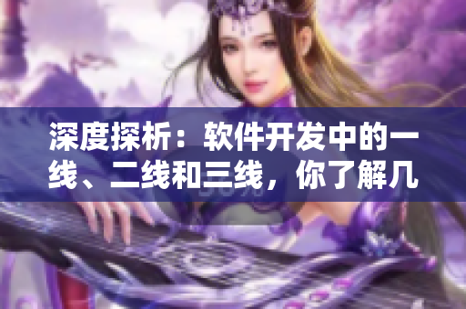 深度探析：软件开发中的一线、二线和三线，你了解几何？