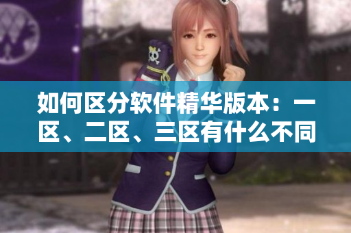 如何区分软件精华版本：一区、二区、三区有什么不同？
