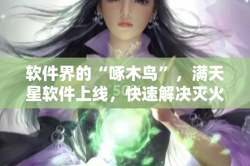 软件界的“啄木鸟”，满天星软件上线，快速解决灭火难题！