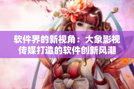 软件界的新视角：大象影视传媒打造的软件创新风潮