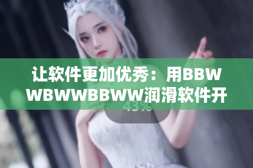 让软件更加优秀：用BBWWBWWBBWW润滑软件开发流程