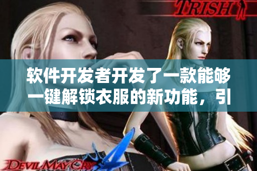 软件开发者开发了一款能够一键解锁衣服的新功能，引发争议