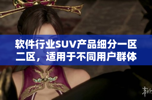 软件行业SUV产品细分一区二区，适用于不同用户群体需求的精品软件