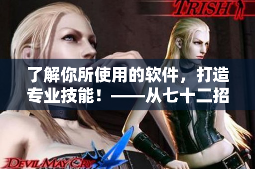 了解你所使用的软件，打造专业技能！——从七十二招式图片中学习软件技巧